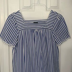 Talbots woman size Large striped blouse
